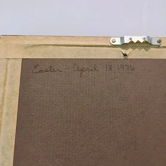 Vtg Set of 2 Whimsical Owl Art Prints Artisan Signed Michaux HIP 1976 - Picture 9 of 10